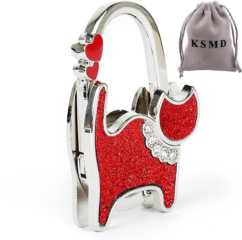 KSMD Variety Design Purse Hooks for Table and Bars,Portable Purse Hanger Organizers Hooks Handbag Pocketbook Holder Bag Storage for Desk,Foldable Folding Purse Table Hook Hanger - Image 1